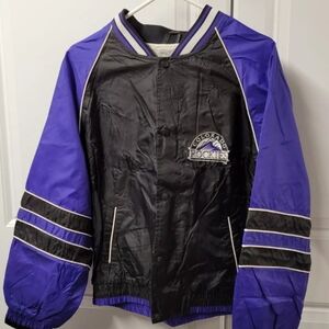 Colorado Rockies Boys Jacket Size: XL Baseball Snap